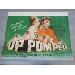 Frankie Howard UK Quad film posters titles including "Up Pompeii" art by Arnaldo Putzu plus "Up the