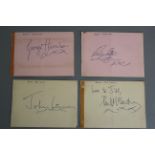 The Beatles signed Paul McCartney, John Lennon,