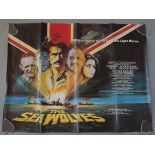 Ten British Quad film posters including The Sea Wolves, North Sea Hijack stars Roger Moore,