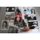 Collection of signed photographs including Spike Milligan, Eric Sykes, plus COA, Norman Wisdom,