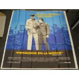 "Midnight Cowboy" 1969 Spanish 6 sheet film poster starring Dustin Hoffman printed in USA from the