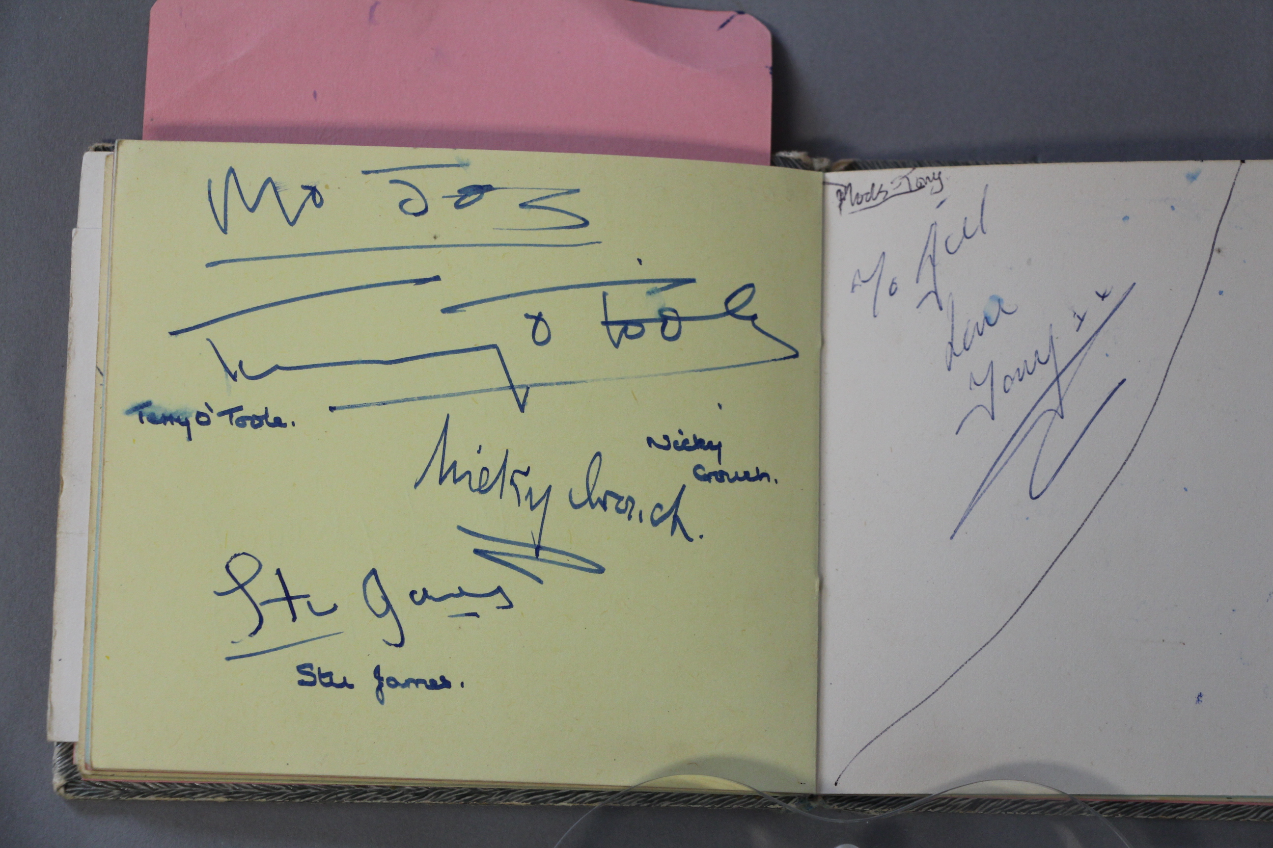 An autograph book with signatures and many car registrations of the groups collected personally by - Image 11 of 22