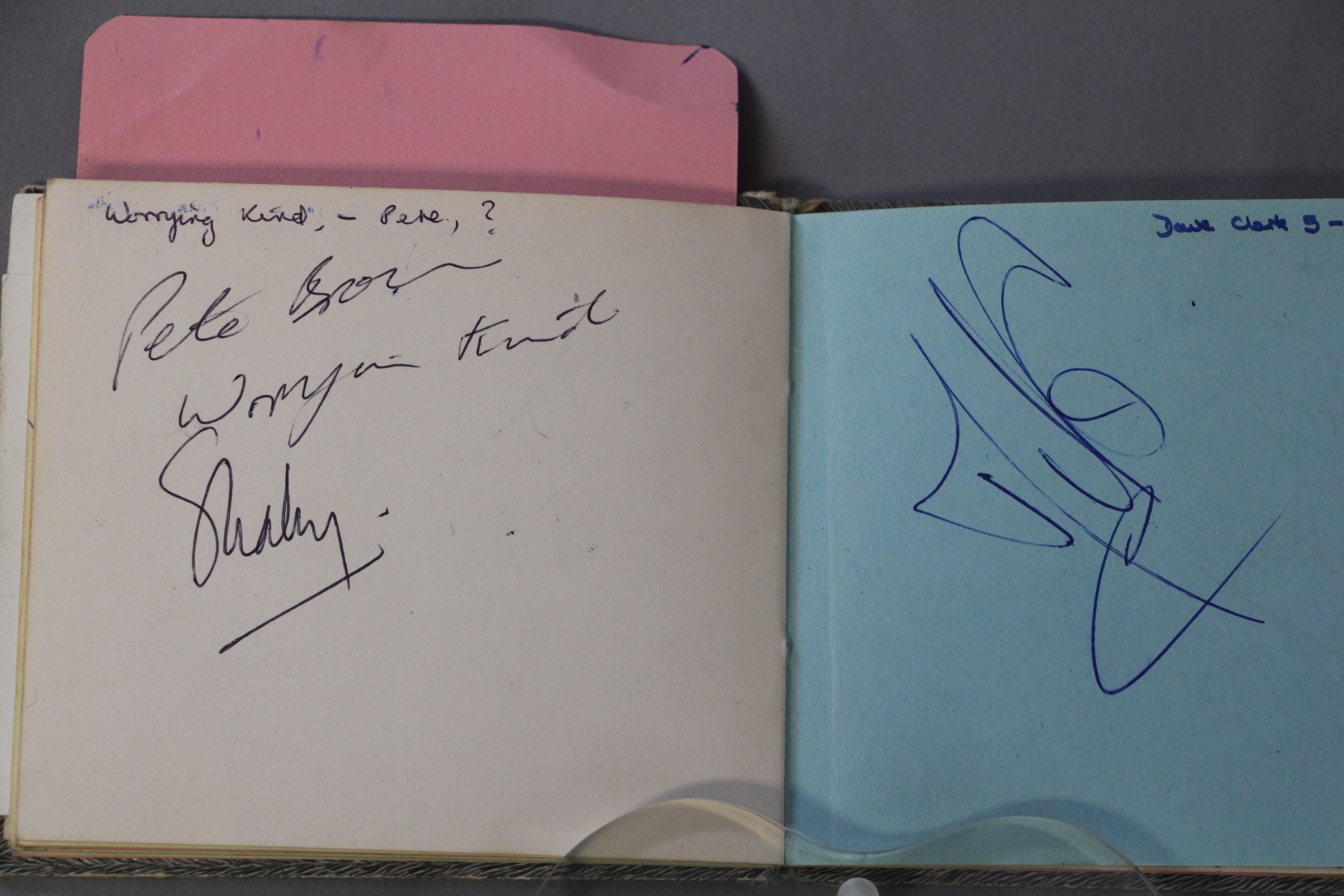 An autograph book with signatures and many car registrations of the groups collected personally by - Image 12 of 22