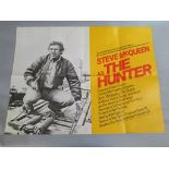 Collection of British Quad film posters including "Hunter" starring Steve McQueen British Quad film