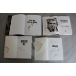 James Bond four autographed books "For My Eyes Only" the autobiography of John Glen - signed by