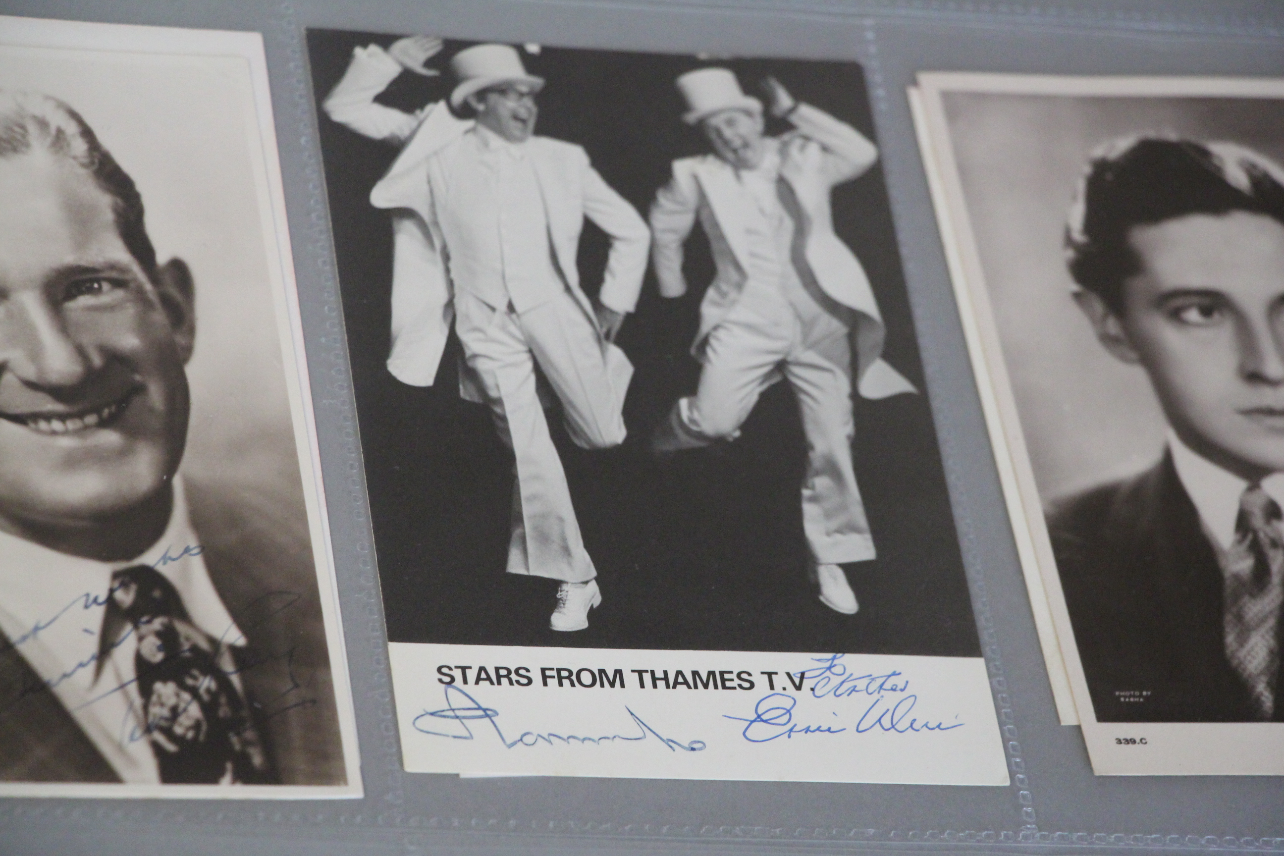 Collection of signed photo cards 6 x 4 inch approx including signatures by Bruce Forsyth, Roy Hudd, - Image 2 of 10