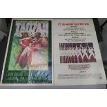 A collection of over 100 one sheet film posters all folded titles include; Honky Tonk Man,