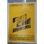 "The Shining" UK advance one sheet film poster linen backed previously folded,