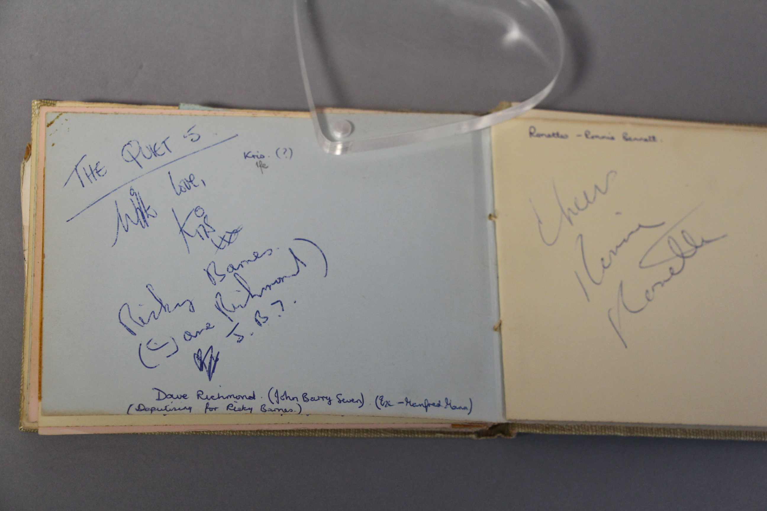 An Autograph book collected by a lady called Jill F whose full name and address appears in the book - Image 14 of 17