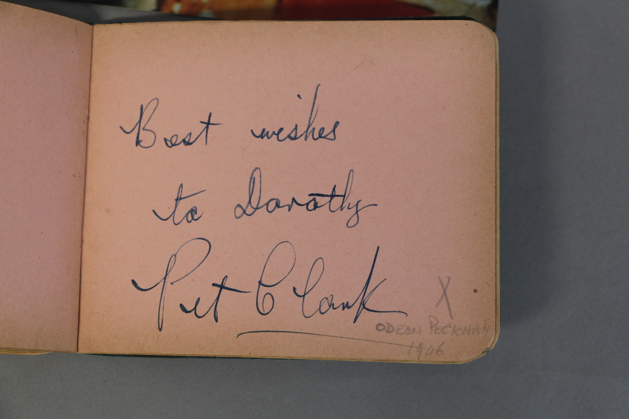 Small wartime autograph book containing autographs of many of the cast in 1943 of the RAF Gang show - Image 9 of 9