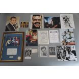 A collection of autographs many of which are signed photographs,