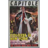 "The Colossus of New York" original Belgian film poster Imprime en Belgique,