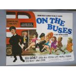 "On the Buses" original British Quad film poster 30 x 40 inch with art by Arnaldo Putzu plus