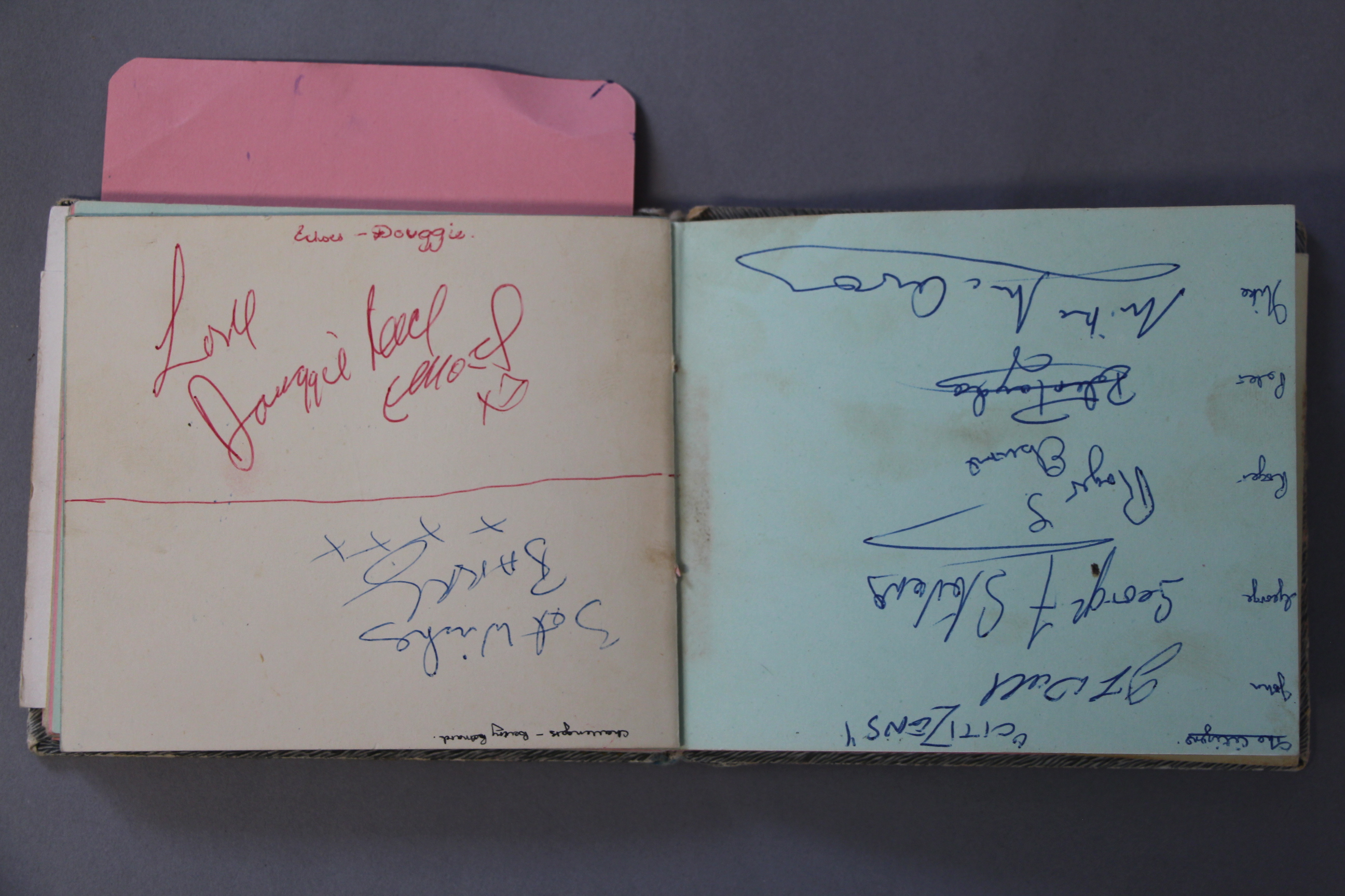 An autograph book with signatures and many car registrations of the groups collected personally by - Image 20 of 22