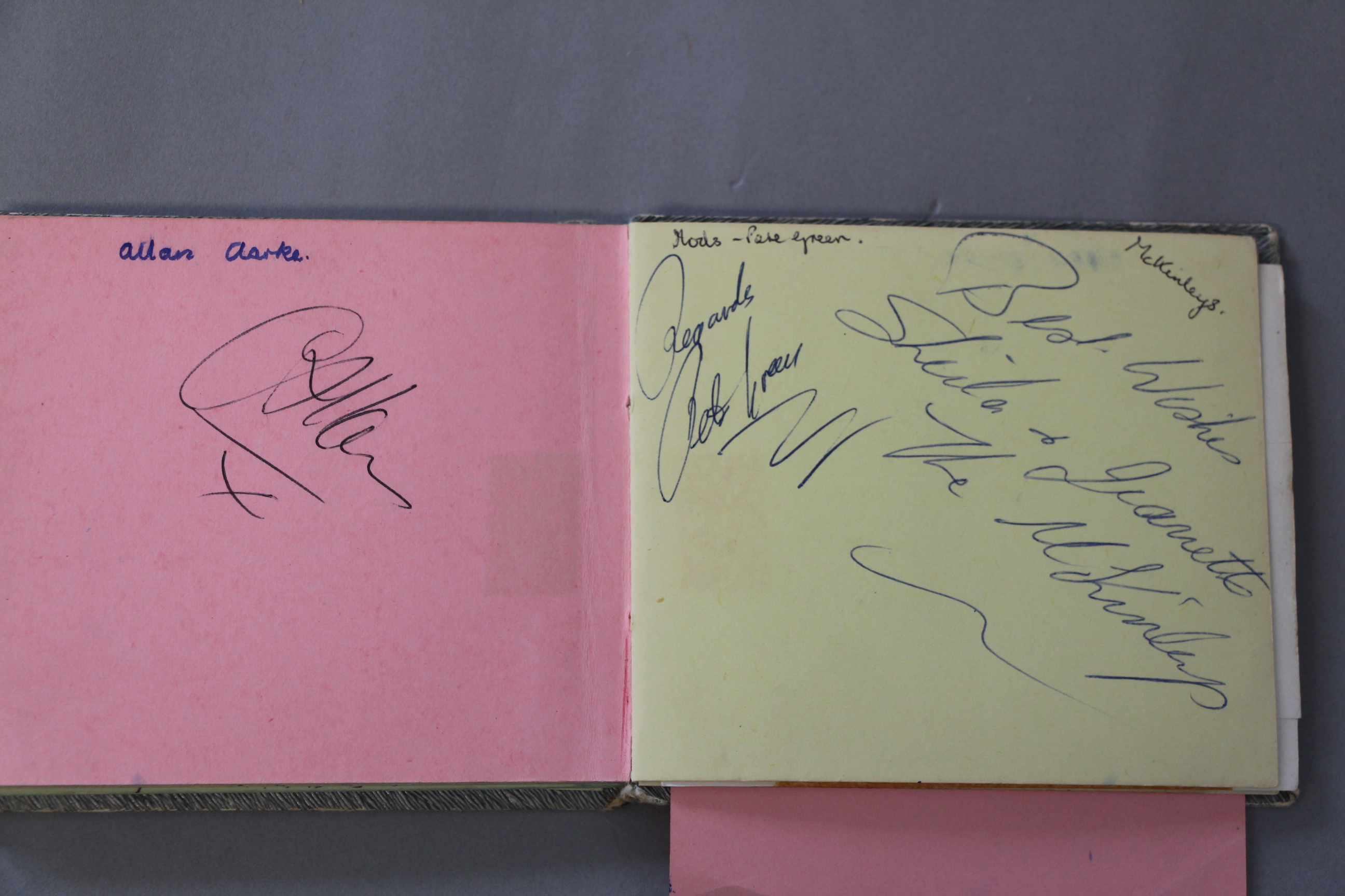 An autograph book with signatures and many car registrations of the groups collected personally by - Image 7 of 22