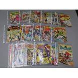 Folder of 22 DC vintage comics inc Blackhawk nos 185,188, 194, 202, 205, Aquaman #9, 10, 12, 15, 29,