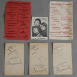 The Mindbenders 3 original hand signed cards featuring the autographs of Eric Stewart,