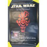 Star Wars Episode 1 The Phantom Menace original motion picture soundtrack poster with music by John