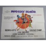 "Modesty Blaise" 1966 Original British Quad film poster 30 x 40 inches with art by Bob Peak,