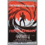 A Nightmare on Elm Street 4 Freddy Krueger as James Bond style rolled Excellent condition British