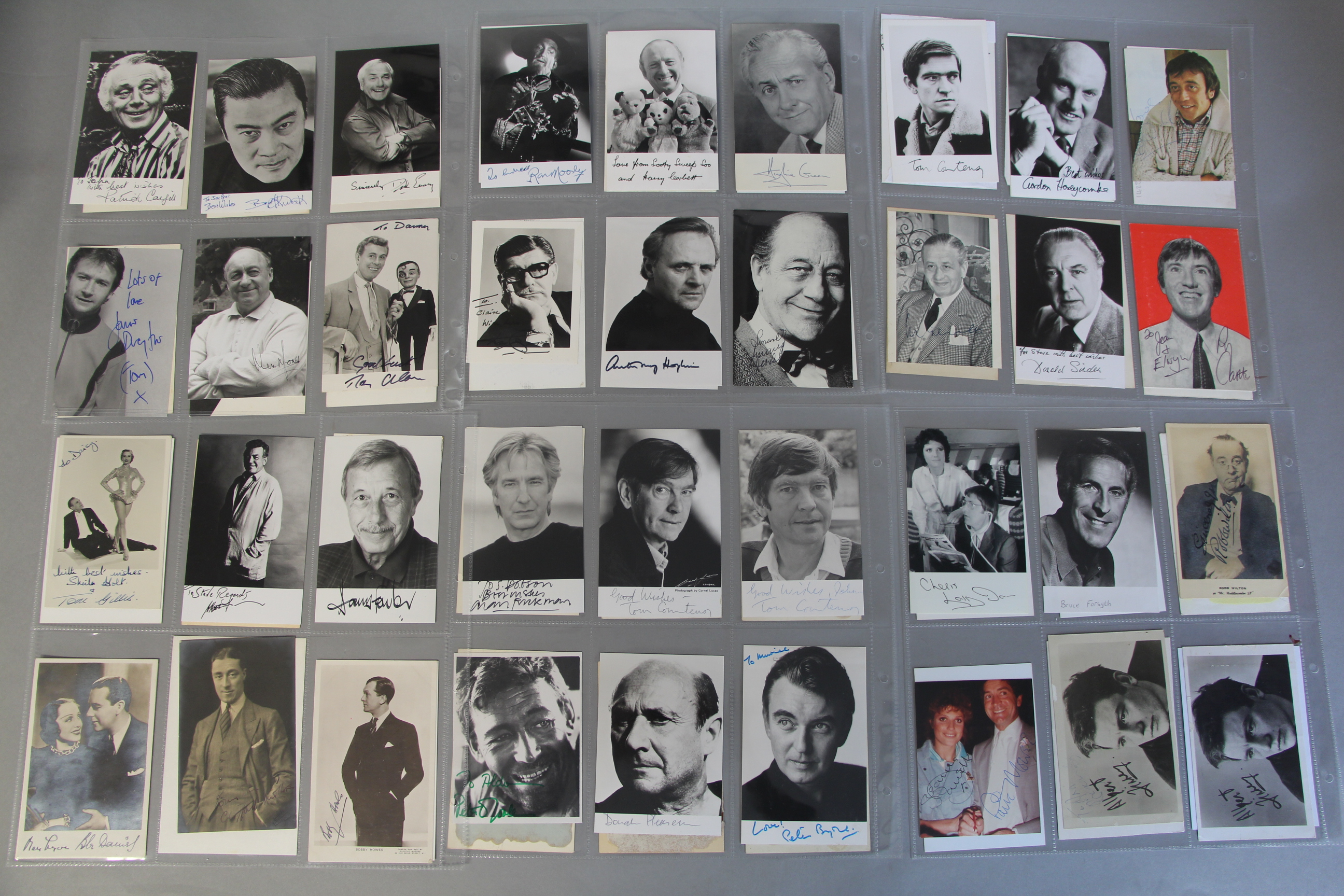 Collection of signed photo cards 6 x 4 inch approx including signatures by Bruce Forsyth, Roy Hudd, - Image 4 of 10