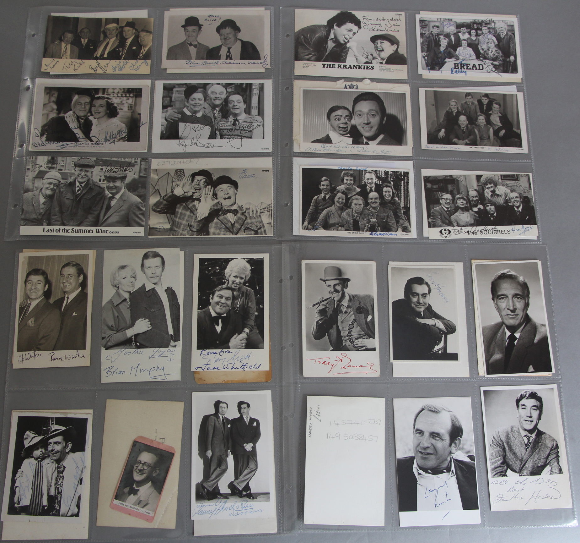 A collection of signed postcards mostly 6 x 4 inch many Walker print with signatures including Eric