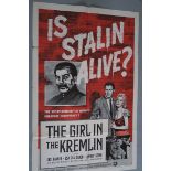 "The Girl in the Kremlin" 1957 US one sheet film poster (27 x 41 inch folded),