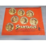 "Spartacus" rolled original British Quad film poster 30 x 40 inches with art by Saul Bass starring