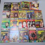 Collection of vintage horror magazines including;