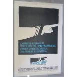 Saul Bass designed 1965 film poster linen backed for the Otto Preminger directed "In Harms Way"