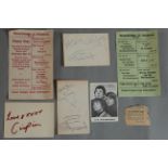 The Mindbenders - two original hand signed cards with autographs by Eric Stewart,