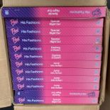 A trade box containing 12 x Hasbro Sindy Fashions for Paul, including Special Night Out,