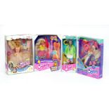 Four Hasbro Sindy dolls: Wild Hair; Climbing; Dream Ballet; Holiday Paul. Boxed and VG.