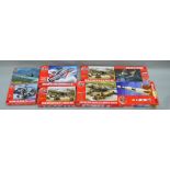 Eight Airfix plastic model kits, from Series 5, 8, 9,