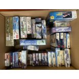 34 x plastic model kits, all aircraft, by Revell, MisterCraft, Ark, PM Model and similar.