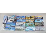 18 x Academy aircraft plastic model kits. All unused.