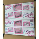 A trade box containing four Hasbro Sindy Day Dreaming Beds. Boxed and E.