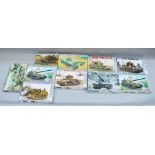 10 x Trumpeter 1:35 scale military plastic model kits. Unused.