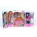 Four Hasbro Sindy dolls: Sunshine; Summer Looks; Sweet Secrets; Romance Paul. Boxed and VG.