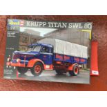 Revell 07559 Krupp Titan SWL 80 lorry 1:24 scale plastic model kit. Boxed, unstarted and complete.