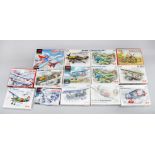 14 x ICM plastic model kits, all aircraft, 1:72 and 1:48 scale. Boxed, unstarted and complete.