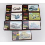 Seven Attack Hobby Kits 1:72 scale plastic military model kits. Unused.