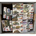 24 x Fujimi 1:76 scale plastic model kits. Unused.