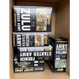 Five Warlord Games Starter Army sets: Soviet; Black Powder Zulu; Black Powder French;