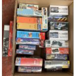 23 x plastic model kits, all cars by Airfix, Revell and others, mostly 1:24 scale,