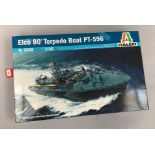 Italeri 5602 Elco 80' Torpedo Boat PT-596 1:35 scale plastic model kit.