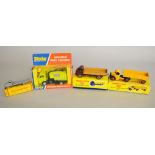 Four boxed Dinky Toys diecast models including 408 Big Bedford Lorry,