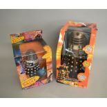 Two Doctor Who radio control Daleks: Character 18" Supreme Bronze Dalek,