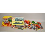 A mixed lot of mainly tinplate and plastic toys,