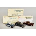 Three Lansdowne (Brooklin) 1:43 scale model cars: 76 Sunbeam Rapier Series 1 1955 in dawn